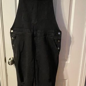 Black old navy overalls